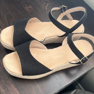 Black Espadrille Sandals